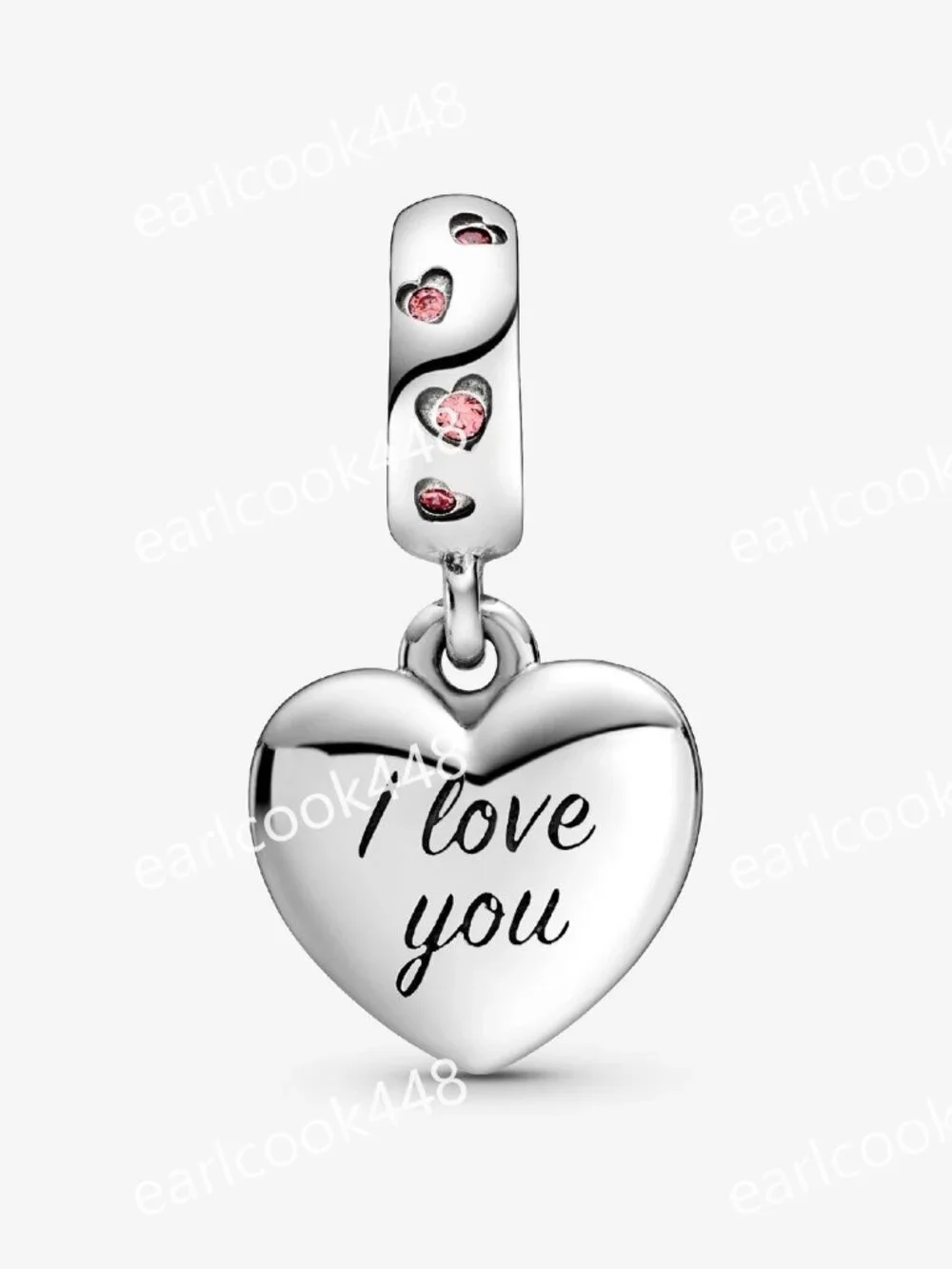 Pandora Mum Sterling Silver Dangle – Pink CZ & Shaded Enamel